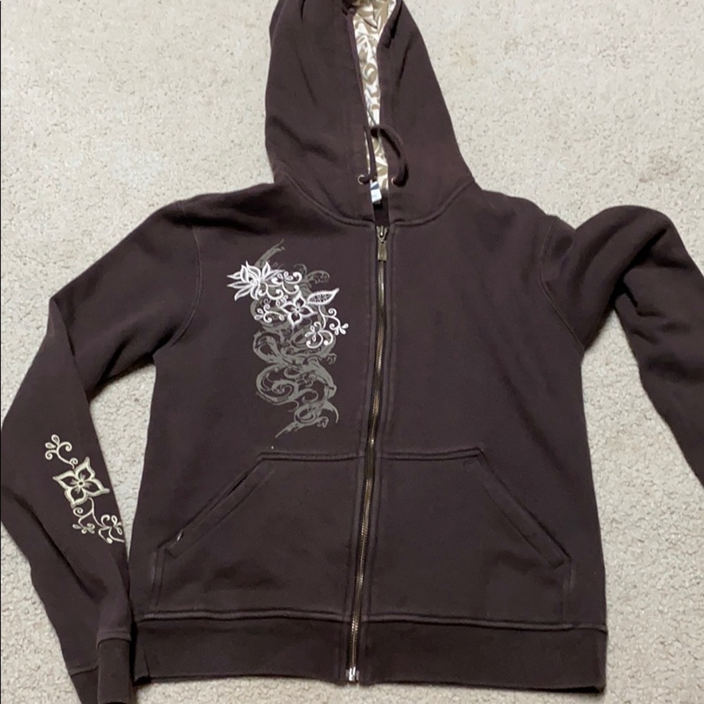 Crazy Shirts women’s XS jacket in GUC color brown